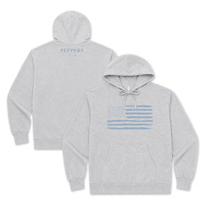 Peppers Blue Flag Pullover Hoodie