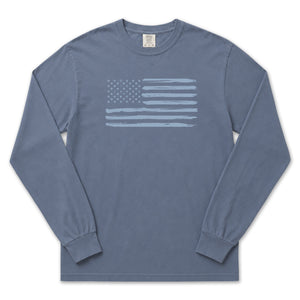 Peppers Blue Flag Long Sleeve T-Shirt