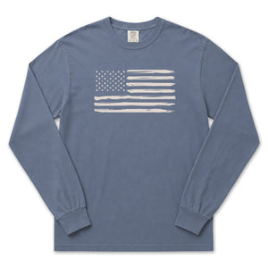 Peppers Tan Flag Long Sleeve T