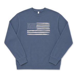 Peppers Tan Flag Pullover Crew