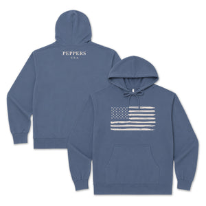 Peppers Tan Flag Pullover Hoodie