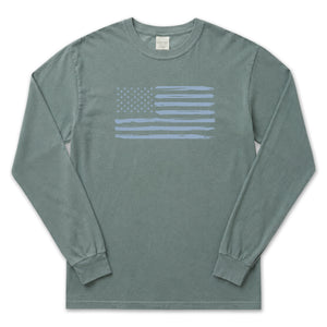 Peppers Blue Flag Long Sleeve T-Shirt