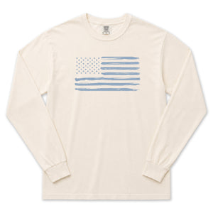 Peppers Blue Flag Long Sleeve T-Shirt