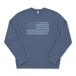Peppers Blue Flag Pullover Crew