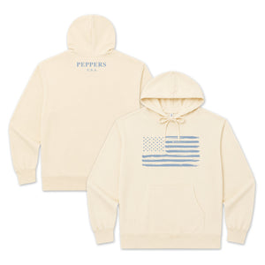 Peppers Blue Flag Pullover Hoodie