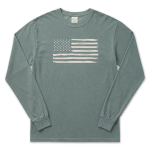 Peppers Tan Flag Long Sleeve T