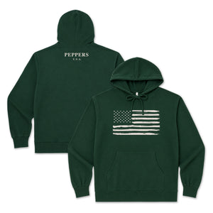 Peppers Tan Flag Pullover Hoodie